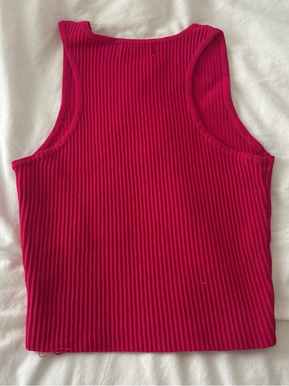 Altar'd State Ribbed Tank Top - Fuchsia - Picture 2 of 2